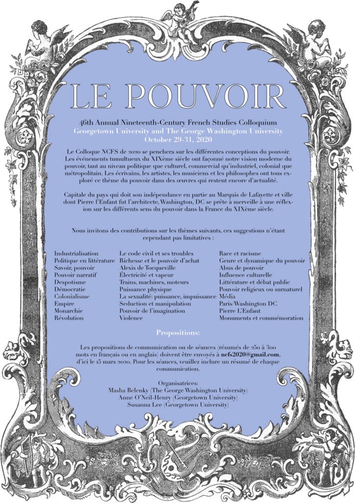 Call for papers information in French